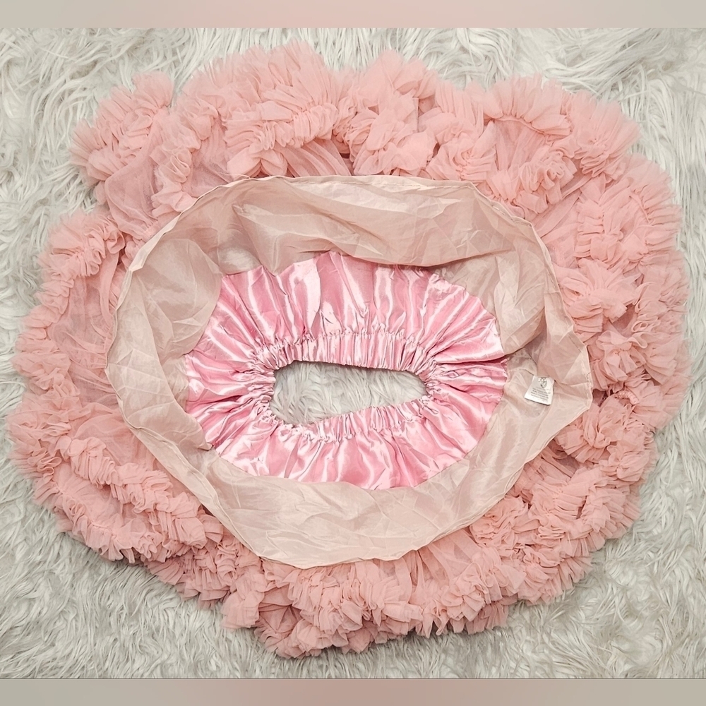 Baby Girl First Birthday Outfit Vintage Pettiskirt chunky necklace - Picture 10 of 12